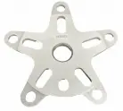 PROFILE RETRO BMX 5-BOLT 110mm ALLOY SPIDER w/19mm ADAPTER SILVER