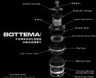 BOTTEMA STAINLESS STEEL THREADLESS 1-1/8" CUPPED HEADSET