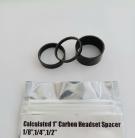 CALCULATED RACING 1" HEADSET SPACER KIT (3 PACK) CARBON